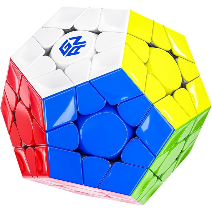 Cub magic Bukefuno GAN Megaminx MagLev UV V2, 120 magneti, greutate redusa, stickerless, 12 culori