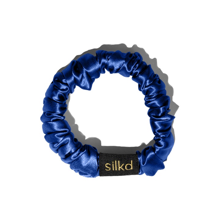 Elastic de par, Silkd, Matase Mulberry 19 momme, S, Albastru Royal