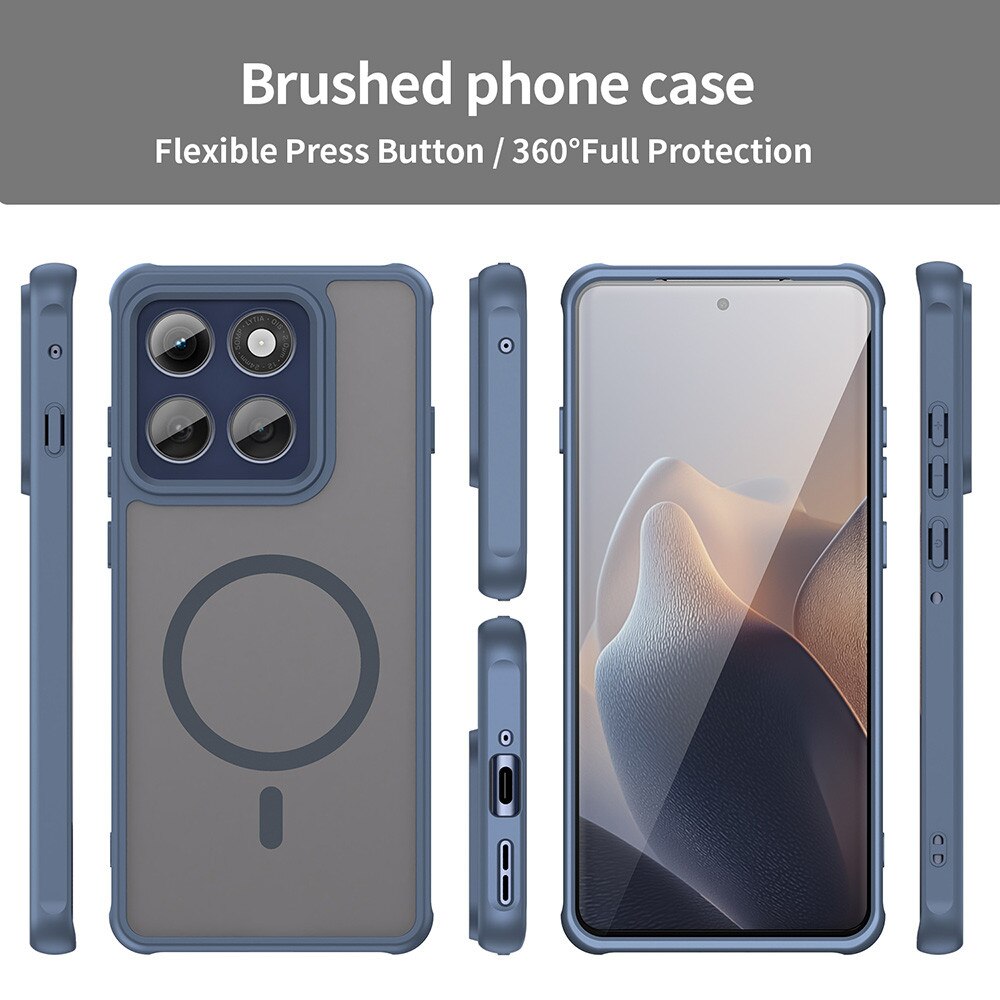 Husă pentru telefon, HaloFrost II, Navy Blue, dimensiuni compatibile Motorola Edge 60 Pro