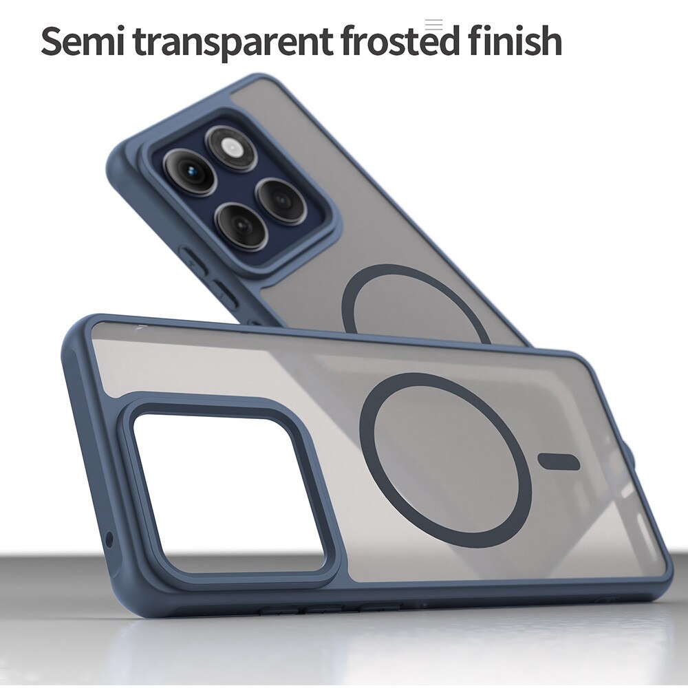 Husă pentru telefon, HaloFrost II, Navy Blue, dimensiuni compatibile Motorola Edge 60 Pro