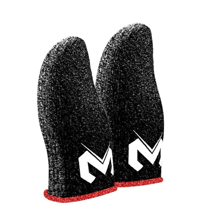 Set 2x Manusi pentru Degete Gaming, Antiderapante, Respirabile, Rezistente la Transpiratie, Dimensiuni Universale