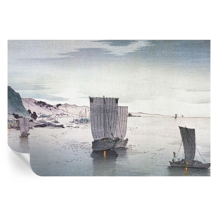 Fali Fotótapéta Autodeziv, Tulup, Peisaj nautic, Gri, 104 x 70 cm, Decorativ, Usor De Montat Si Rezistent, 010170060170000285338