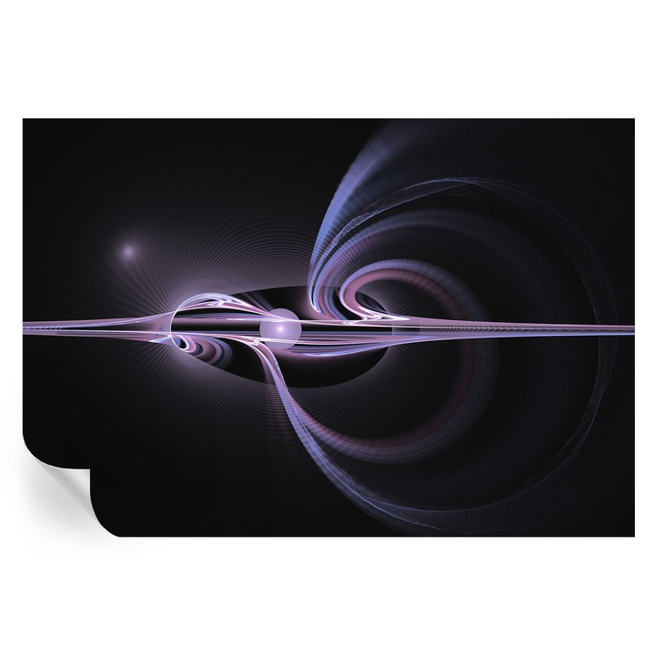 Öntapadós Fotótapéta Falra, Tulup, Kozmikus absztrakció, Fekete, 152 x 104 cm, Dekoráció, Nappaliba, Hálószobába, 010170060180000273939