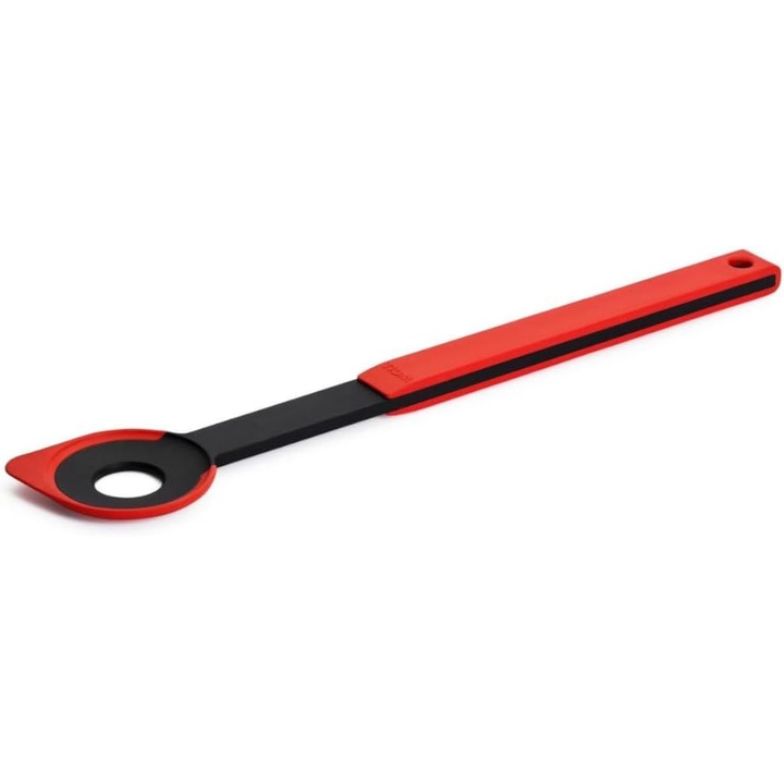 Lingură perforată Woll Cook-It, rezistentă la căldură 220C, silicon, maner ergonomic