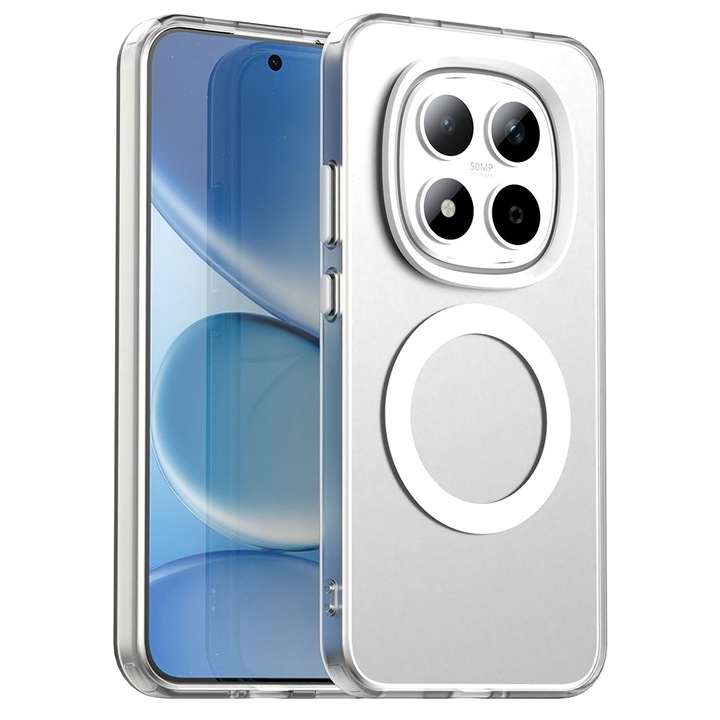 Калъф за телефон, DaDen CandyCase, Бял, Противоударен, съвместим с MagSafe, за Xiaomi Redmi Note 15 Pro 5G