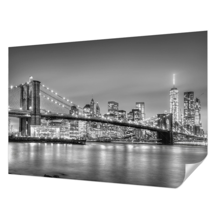 Fali Fotótapéta Autodeziv, Wallfluent, Podul Metropolei, Multicolor, 152 x 104 cm, Decorativ, Usor De Instalat, 010170060180000008340