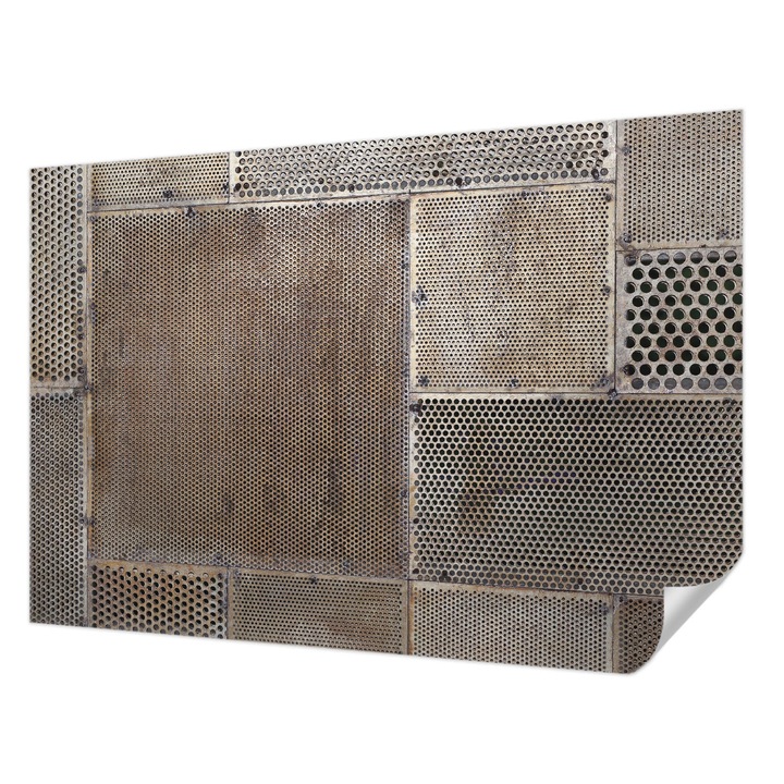 Öntapadós Dekor Tapéta, Wallfluent, Fémes minták, Szürke, 152 x 104 cm, Erős Ragasztó, Modern Belsőépítészeti Dekoráció, 010170060180000030919