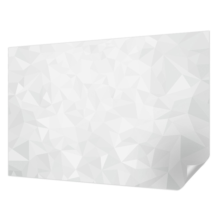 Öntapadós Tapéta Fali Dekoráció, Wallfluent, Absztrakt minta, Fehér, 152 x 104 cm, Nappaliba, Konyhába, 010170060180000056583