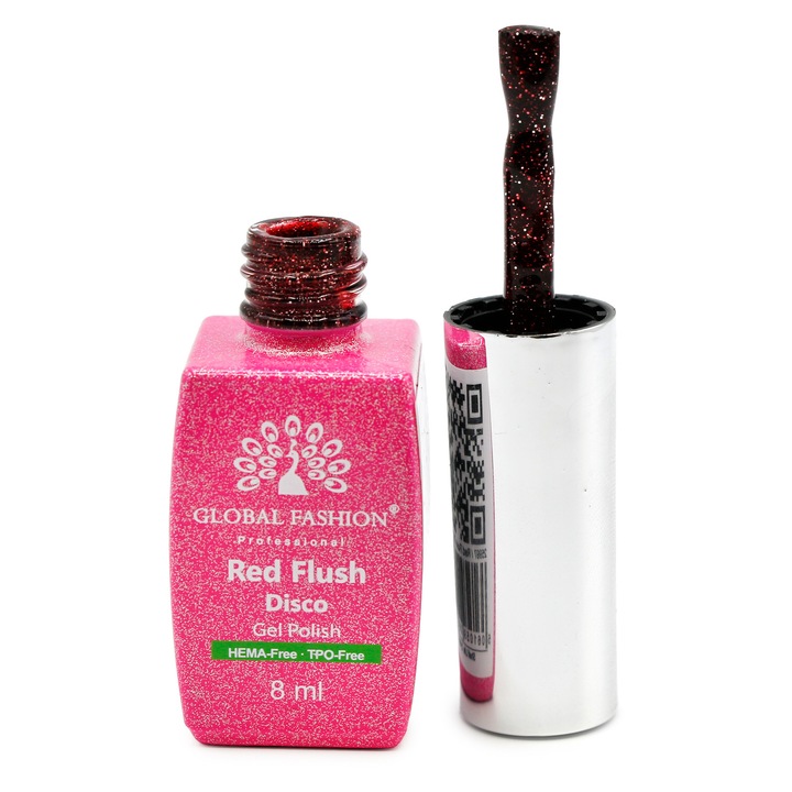 Oja semipermanenta Red Flush Disco 8 ml, 06