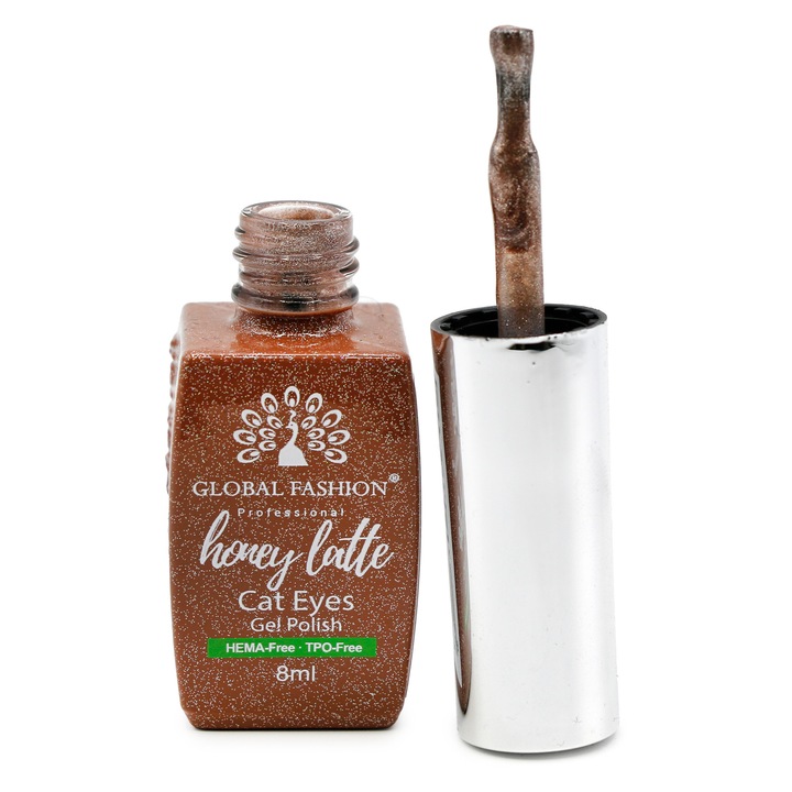 Oja semipermanenta ochi de pisica Honey Latte 8 ml, 05