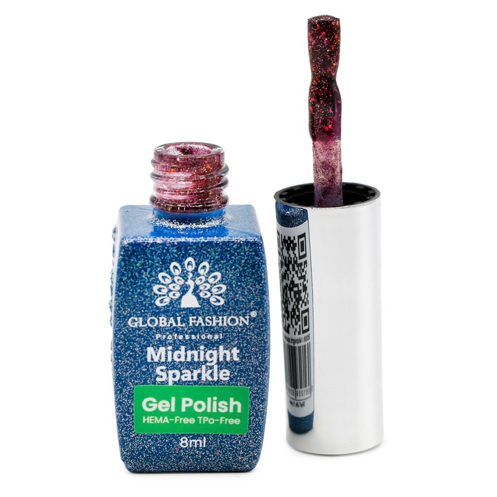 Oja semipermanenta Midnight sparkle 8 ml, 04