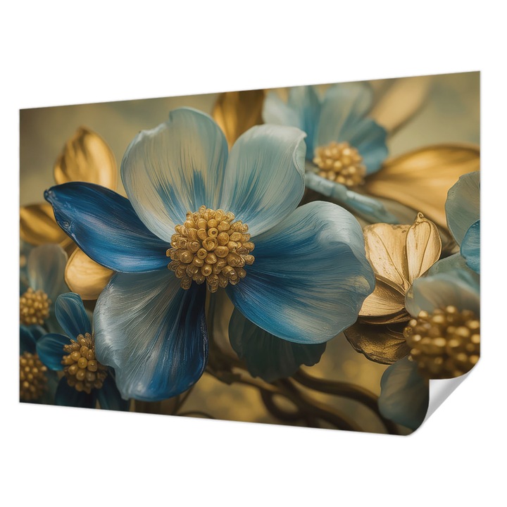 Öntapadós Dekor Tapéta, Wallfluent, Virágkötészet, Fehér, 152 x 104 cm, Dekoráció, Falra, 010170060180000284842