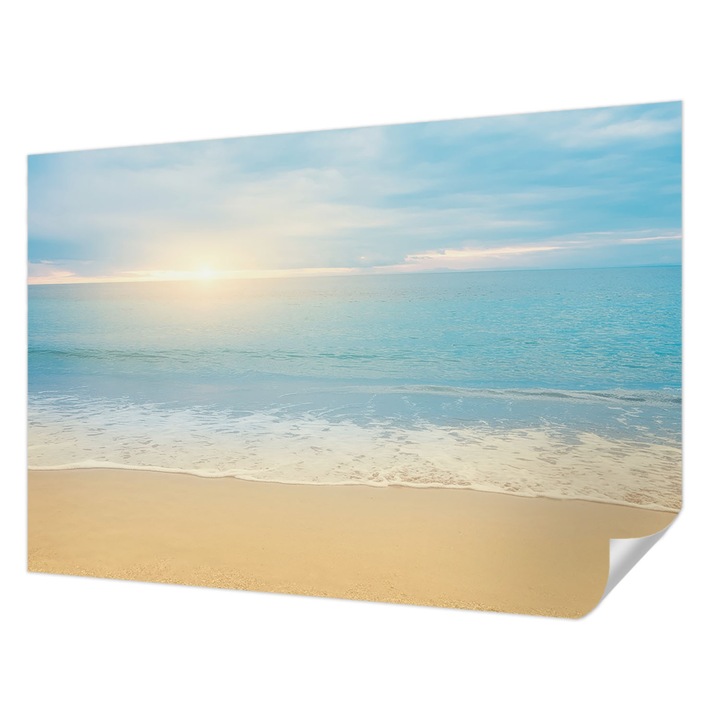 Öntapadós Dekor Tapéta, Wallfluent, Napkelte, Kék, 152 x 104 cm, Könnyen Tisztítható, Nedvességálló, 010170060180000285029