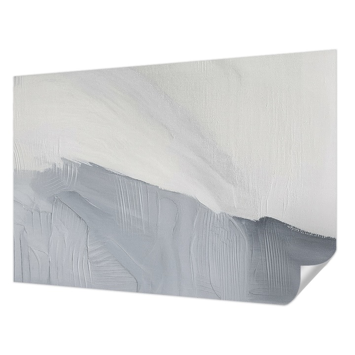 Öntapadós Tapéta Fali Dekoráció, Wallfluent, Finom textúrák, Fehér, 152 x 104 cm, Modern Dizájn, Nedvesség- És Foltálló, 010170060180000285104