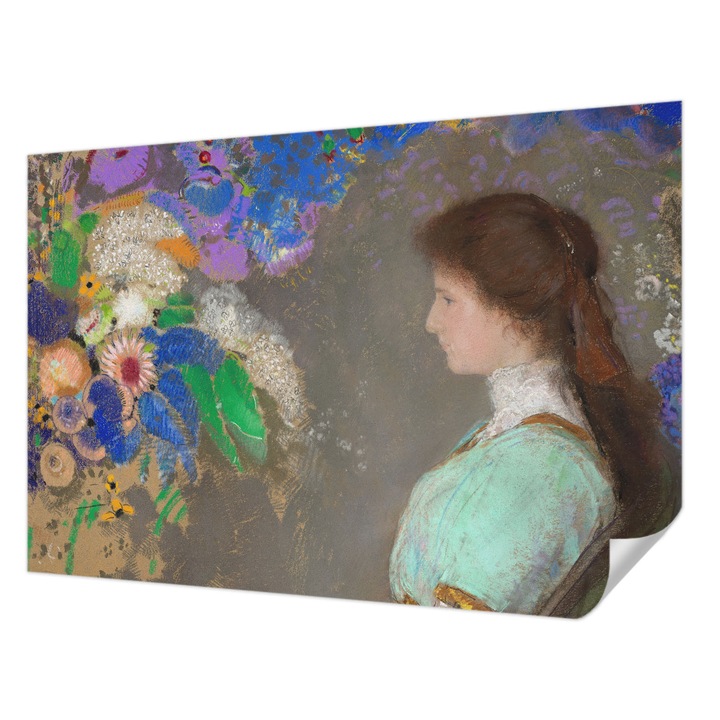 Öntapadós Dekor Tapéta, Wallfluent, Romantikus jelenet, Szürke, 152 x 104 cm, Erős Ragasztó, Modern Belsőépítészeti Dekoráció, 010170060180000285349