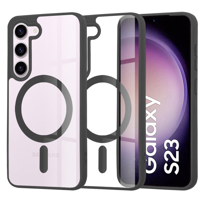 Husa pentru Samsung Galaxy S23, din Policarbonat, Danex, Culoare Negru