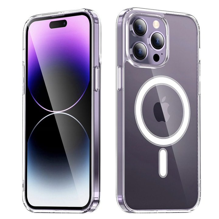 Husă telefon Techsuit Pro Transparent, Policarbonat TPU, pentru iPhone 14 Pro