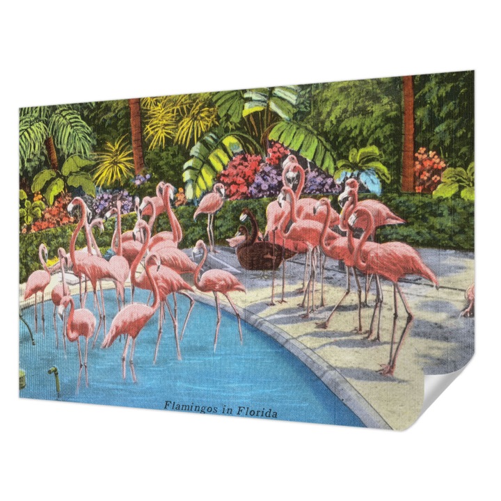 Öntapadós Tapéta Falra, Wallfluent, Egzotikus jelenet, Zöld, 152 x 104 cm, Könnyen Tisztítható, Nedvességálló, 010170060180000285512