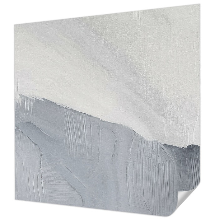 Öntapadós Tapéta Fali Dekoráció, Wallfluent, Finom textúrák, Fehér, 250 x 250 cm, Modern Dizájn, Nedvesség- És Foltálló, 010170060030000285104