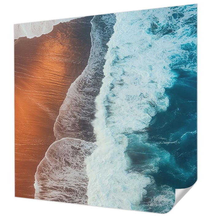 Öntapadós Tapéta Falra, Wallfluent, Tengeri szimbiózis, Narancssárga, 250 x 250 cm, Modern Dizájn, Könnyen Felszerelhető És Tisztítható, 010170060030000285117