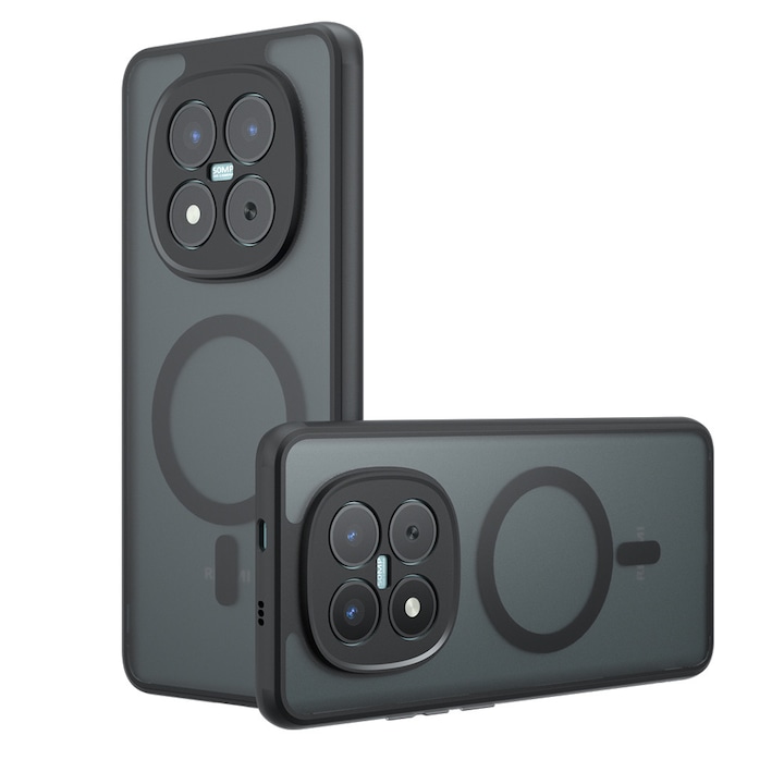 Калъф за защита, съвместим с Xiaomi Redmi Note 15 Pro 4G, Tim, матирано черно