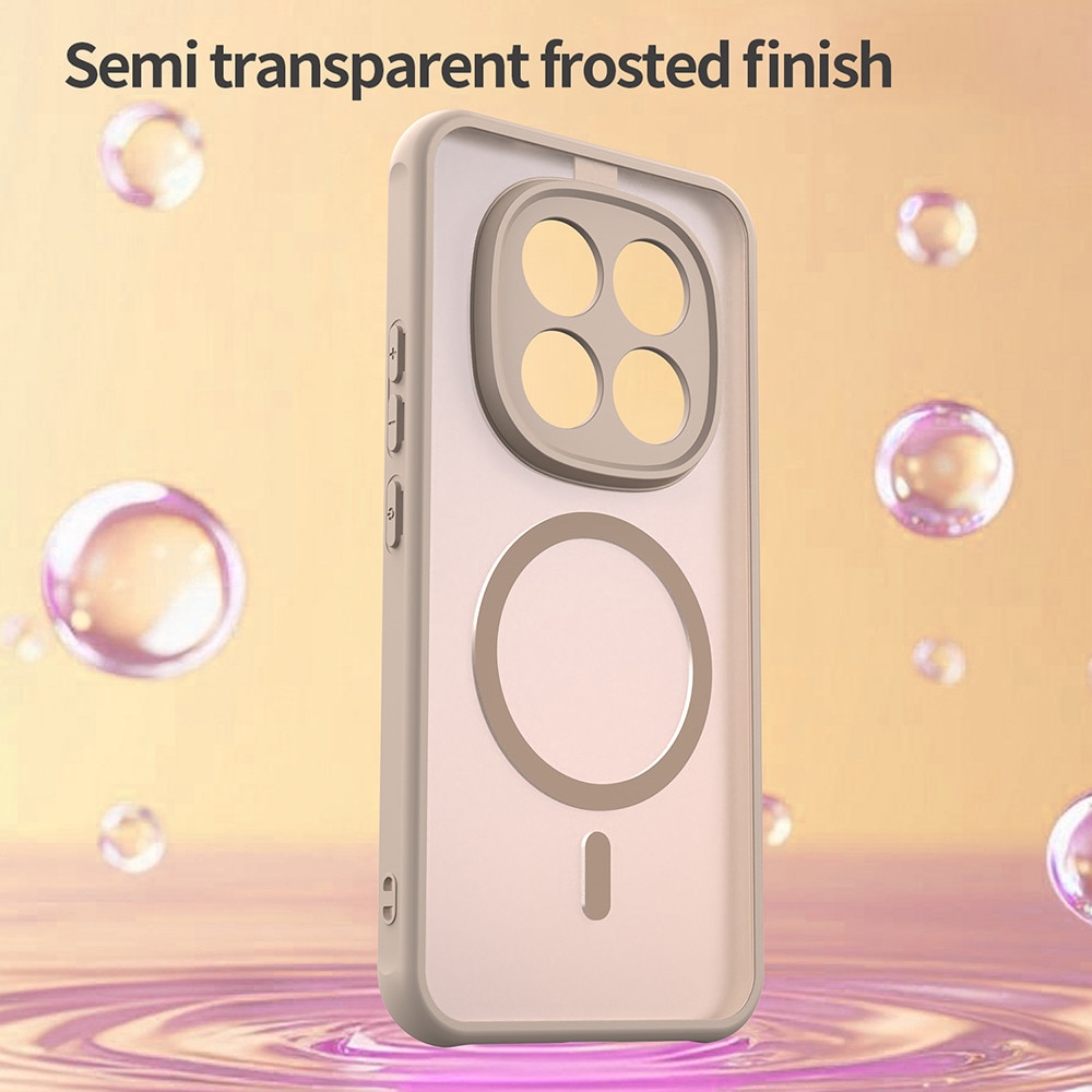 Husă telefon Techsuit HaloFrost II MagSafe Auriu din Policarbonat pentru Xiaomi Redmi Note 15 Pro+ 5G / Poco M8 Pro 5G