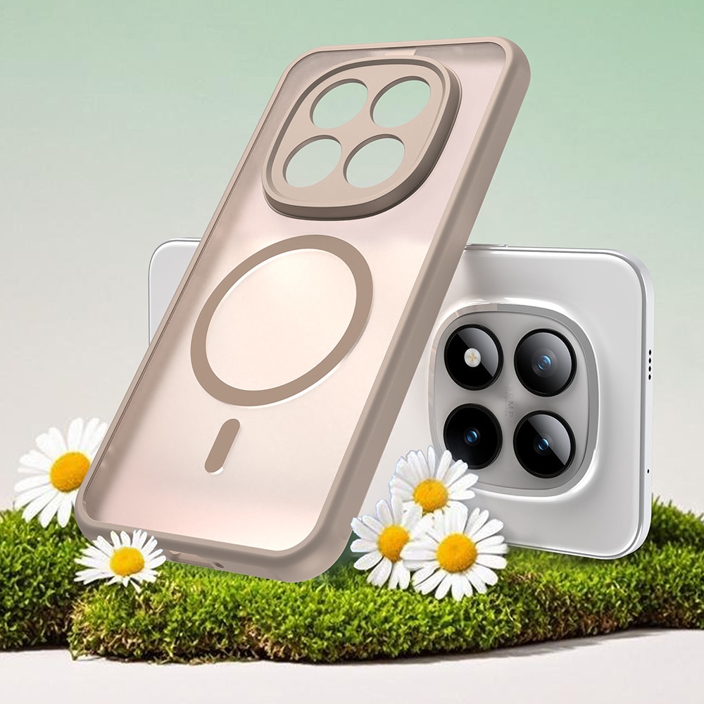 Husă telefon Techsuit HaloFrost II MagSafe Auriu din Policarbonat pentru Xiaomi Redmi Note 15 Pro+ 5G / Poco M8 Pro 5G