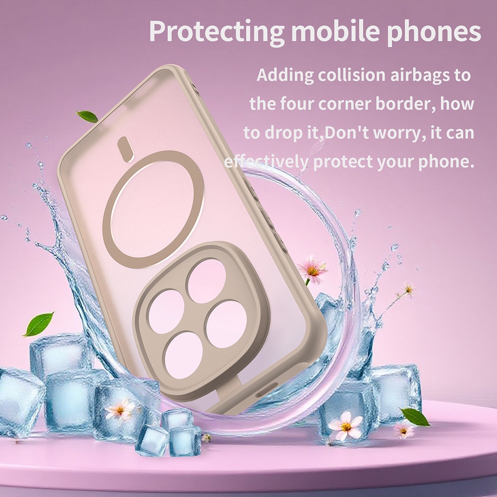 Husă telefon Techsuit HaloFrost II MagSafe Auriu din Policarbonat pentru Xiaomi Redmi Note 15 Pro+ 5G / Poco M8 Pro 5G