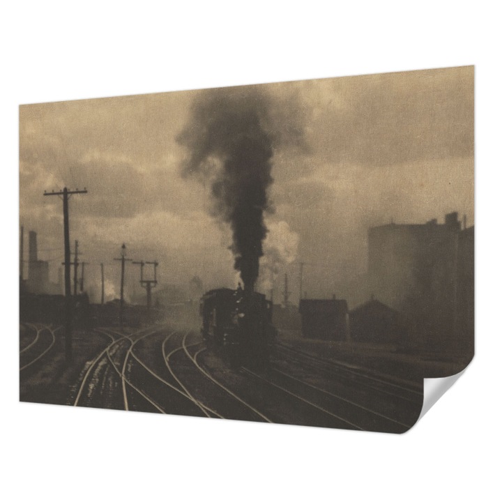 Tapet Autocolant De Perete, Wallfluent, Peisaj industrial, Galben, 208 x 146 cm, Detasabil, Lavabil, 010170060950000285611