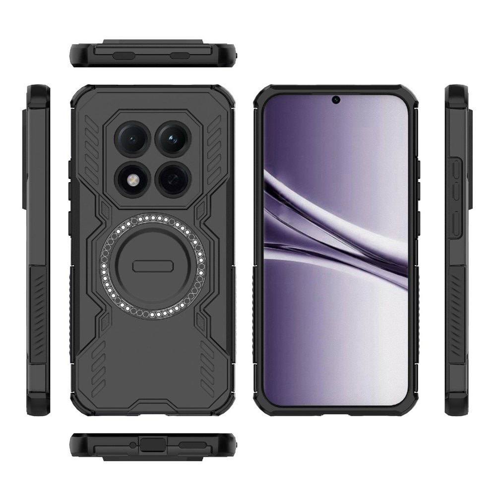 Husa antisoc pentru Xiaomi Redmi Note 15 Pro+ 5G / Poco M8 Pro 5G, colturi ranforsate, protectie camere, MagSafe, Accesorio ArmorMag, Black