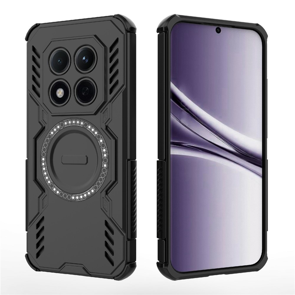 Husa antisoc pentru Xiaomi Redmi Note 15 Pro+ 5G / Poco M8 Pro 5G, colturi ranforsate, protectie camere, MagSafe, Accesorio ArmorMag, Black