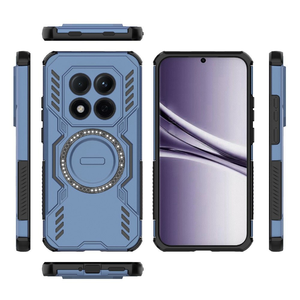 Husă pentru Xiaomi Redmi Note 15 Pro 5G, set cu sticker, ArmorMag, albastru