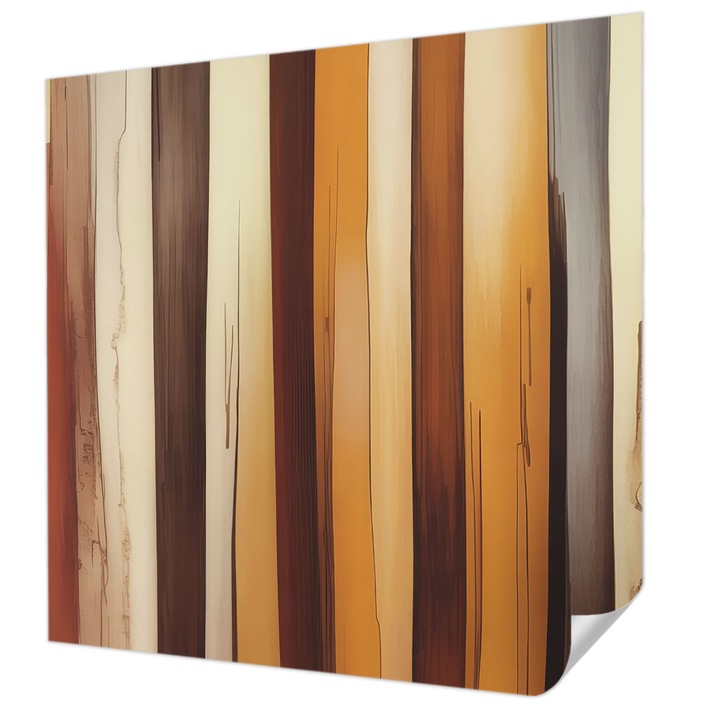 Öntapadós Tapéta Fali Dekoráció, Wallfluent, Absztrakt textúra, Barna, 250 x 250 cm, Klasszikus, Könnyen Felszerelhető, 010170060030000285142