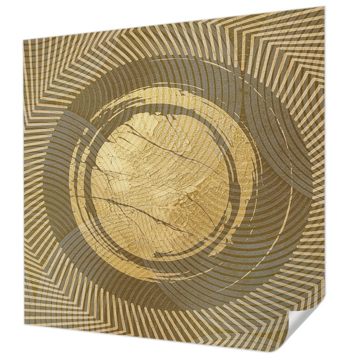 Öntapadós Tapéta Fali Dekoráció, Wallfluent, Sugárzó vonalak, Bézs, 250 x 250 cm, Modern Dizájn, Nedvesség- És Foltálló, 010170060030000285140