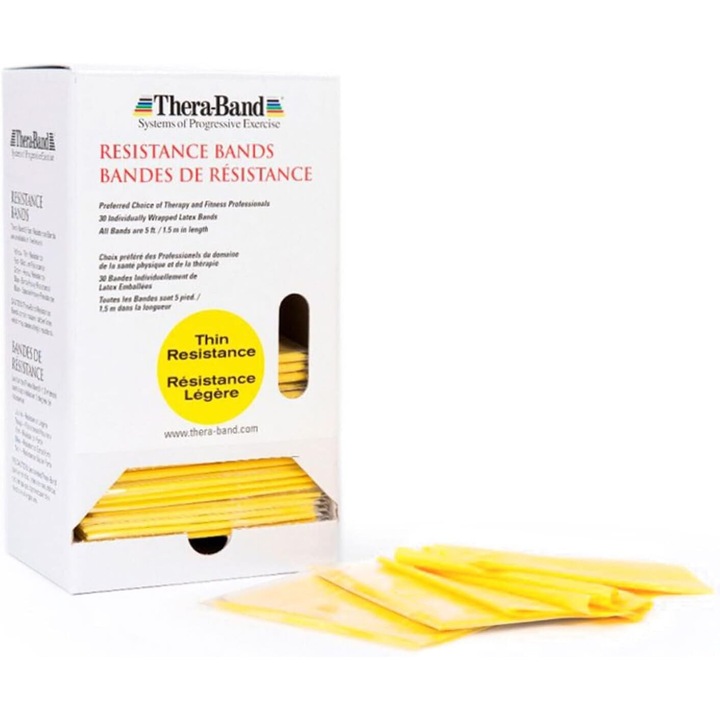 TheraBand Eredeti Fitnesz Szalag, 30 db x 1, 50m, Természetes latex