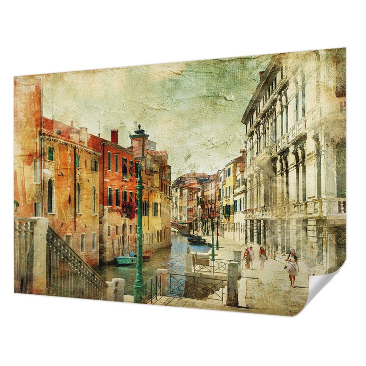 Fali Fotótapéta Autodeziv, Wallfluent, Impresie urbana, Portocaliu, 208 x 146 cm, Pentru Sufragerie, Dormitor, 010170060950000017429