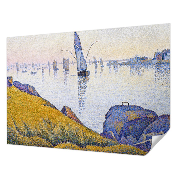 Öntapadós Tapéta Falra, Wallfluent, Vitorla tükörképe, Sárga, 208 x 146 cm, Erős Ragasztó, Modern Belsőépítészeti Dekoráció, 010170060950000031745