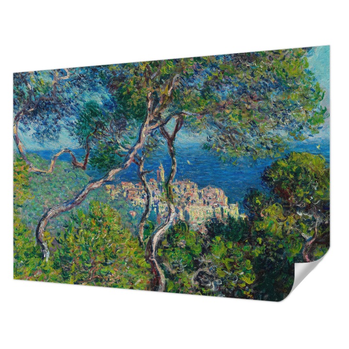 Öntapadós Dekor Tapéta, Wallfluent, Mediterrán kilátás, Zöld, 208 x 146 cm, Dekoráció, Falra, 010170060950000056468