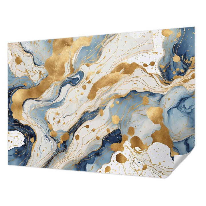 Öntapadós Tapéta Fali Dekoráció, Wallfluent, Absztrakt elegancia, Fehér, 312 x 219 cm, Modern Dizájn, Könnyen Felszerelhető És Tisztítható, 010170060960000282549