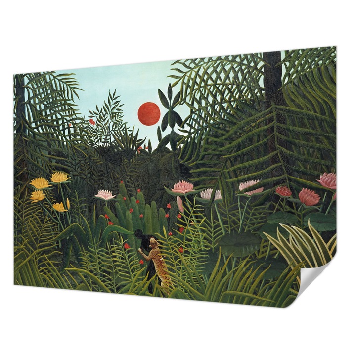 Öntapadós Fotótapéta Falra, Wallfluent, Egzotikus táj, Zöld, 312 x 219 cm, Klasszikus, Könnyen Felszerelhető, 010170060960000282724