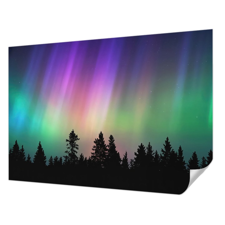 Tapet Textil Autocolant, Wallfluent, Cer magic, Albastru, 208 x 146 cm, Pentru Perete, Rezistente La Apa, Umiditate Si Pete, 010170060950000284702