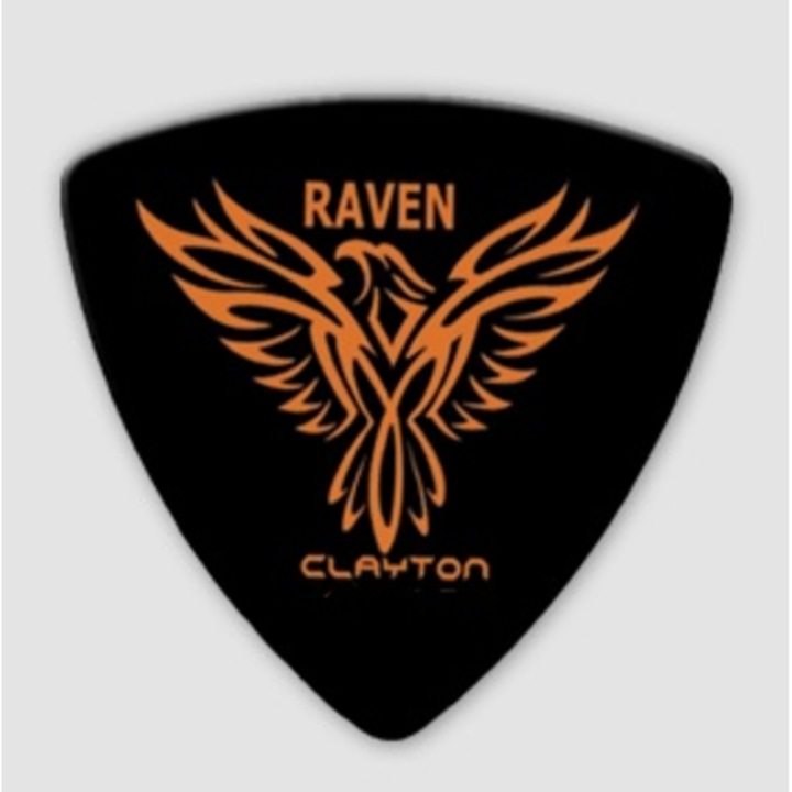 Set 12 pene chitara CLAYTON Black Raven BRT, 1.26mm, negru, mat