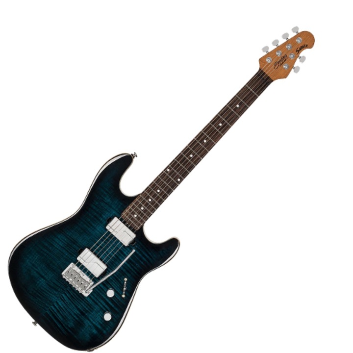 Chitara electrica STERLING SABRE, 6 corzi, Deep Blue Burst, 25.5" x 1.69" x 2.24"
