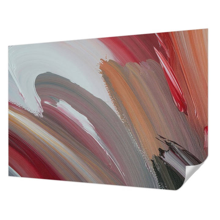 Tapet Autocolant De Perete, Wallfluent, Expresie picturala, Alb, 312 x 219 cm, Pentru Sufragerie, Dormitor, 010170060960000285134