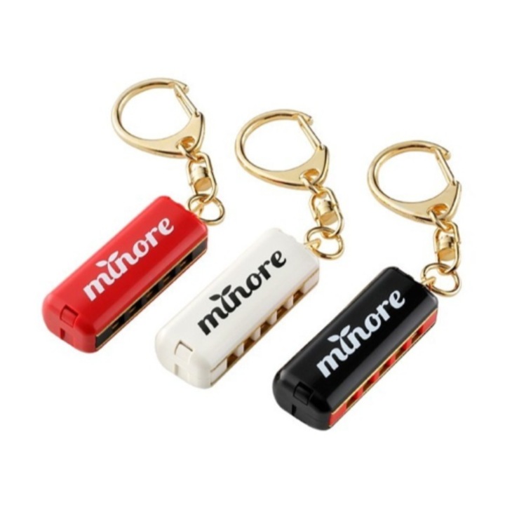 Мини хармоника SUZUKI MHK-5, 5-отвора, 10 тона, черна, с ключодържател