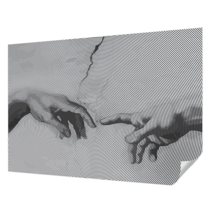 Tapet Textil Autocolant, Wallfluent, Maini hipnotice, Multicolor, 312 x 219 cm, Pentru Interior, Usor De Curatat, 010170060960000285220