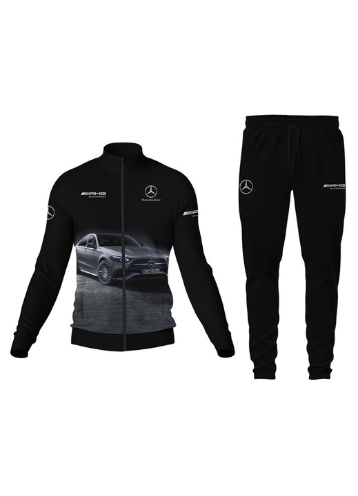 Trening barbati Mercedes 22, bluza cu fermoar, multicolor