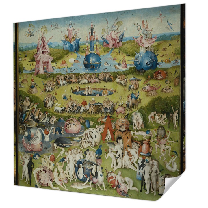 Öntapadós Tapéta Falra, Wallfluent, A titkos kert, Zöld, 250 x 250 cm, Erős Ragasztó, Modern Belsőépítészeti Dekoráció, 010170060030000285265