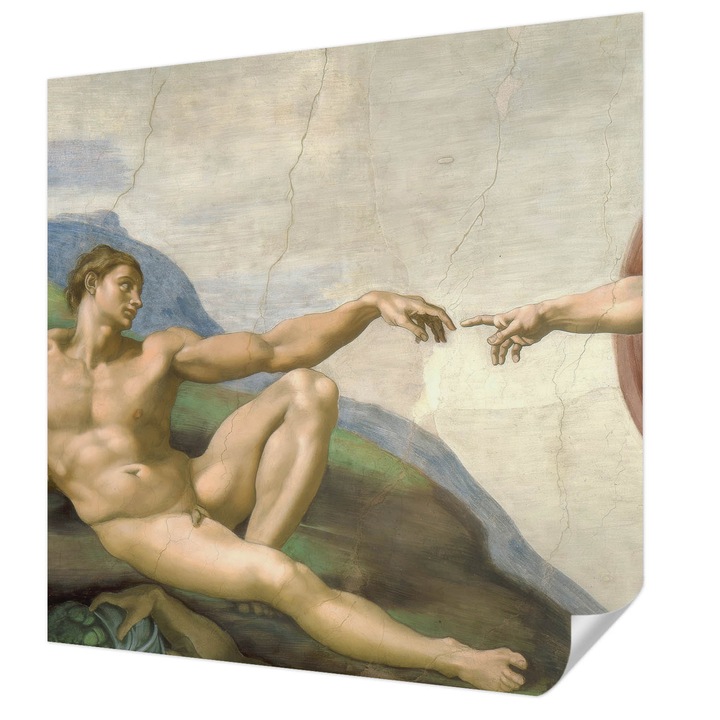 Öntapadós Tapéta Falra, Wallfluent, Lelki kapcsolat, Bézs, 250 x 250 cm, Klasszikus, Könnyen Felszerelhető, 010170060030000285266