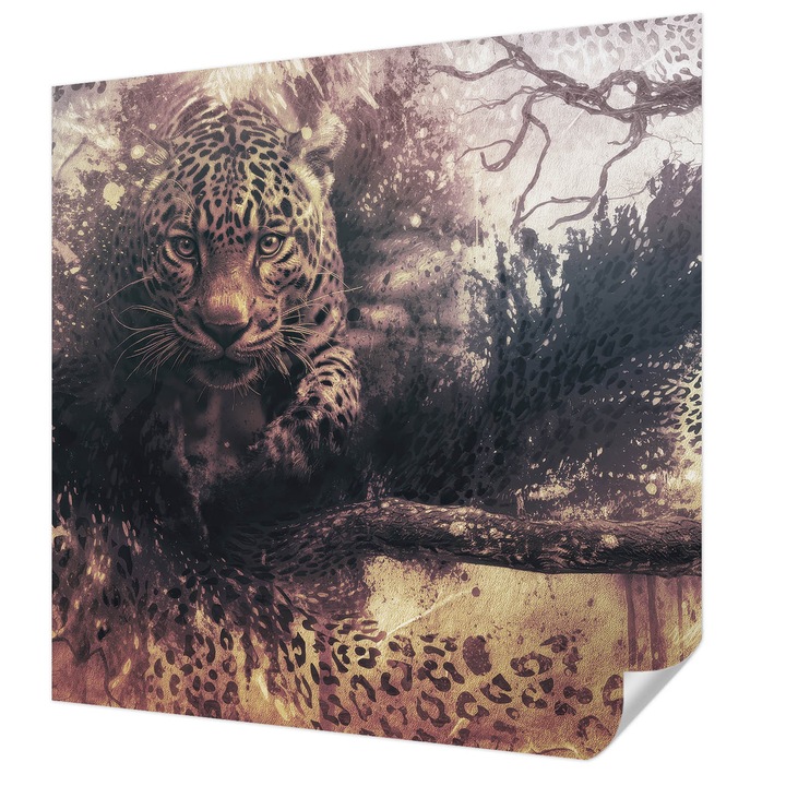 Öntapadós Fotótapéta Falra, Wallfluent, Erdő téma, Barna, 250 x 250 cm, Dekoráció, Erős Ragasztó, 010170060030000285277